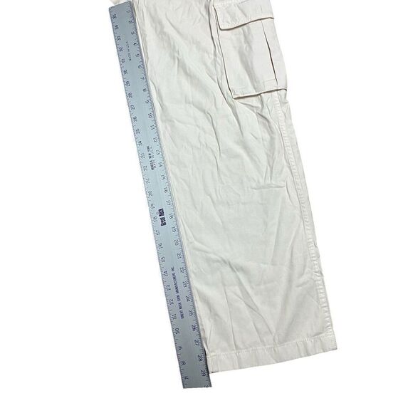 Madewell Pants Womens 26 Cream Cargo Garment Dyed Low Slung Straight High Waist - Picture 3 of 13